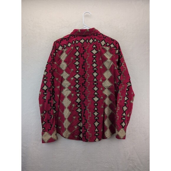 Lauren Ralph Lauren Aztec Southwestern Blouse Womens Large Collared Neck - Picture 11 of 14